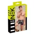 NEK - herreboxershorts med lynlås - rød sideindsats - sort - M