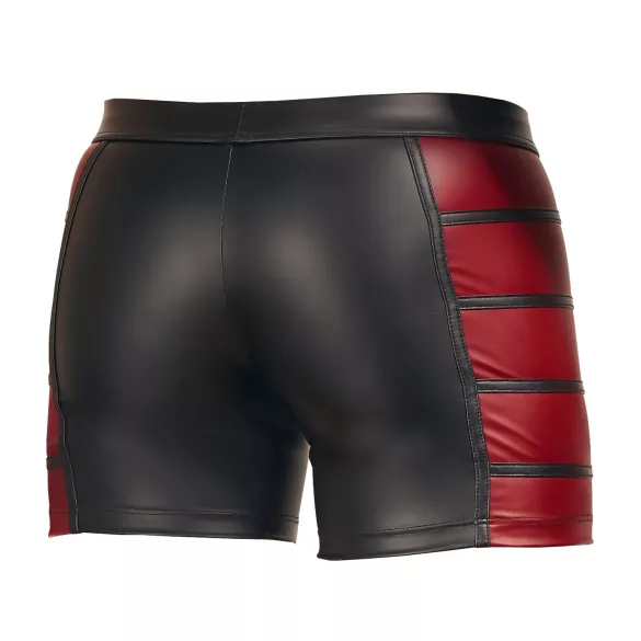 NEK - herreboxershorts med lynlås - rød sideindsats - sort - M