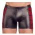NEK - herreboxershorts med lynlås - rød sideindsats - sort - L
