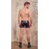 NEK - herreboxershorts med lynlås - rød sideindsats - sort - L