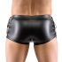 Svenjoyment - mat sort boksershorts med snøre i siderne