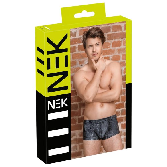 NEK - Boxershorts med slangeskindsdesign (sort)