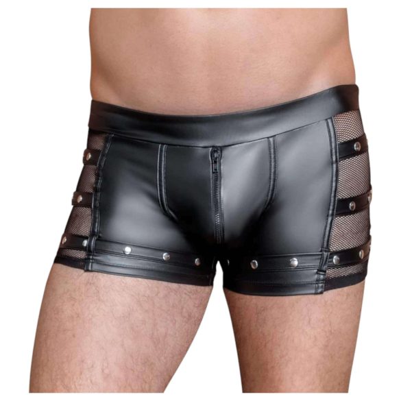 NEK - boxershorts med nitter og lynlås (sort) - L