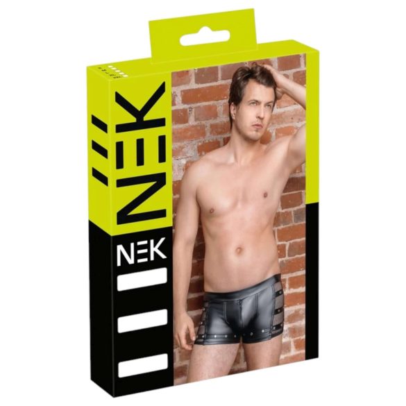 NEK - herreboxershorts - nitter og lynlås - sort - L