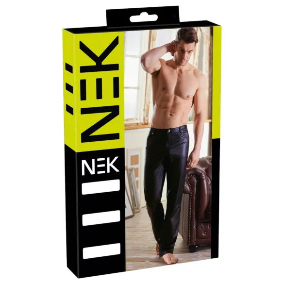 NEK - wetlook bukser - sort - L