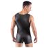 Svenjoyment - Ærmeløs kort herreoverall (sort) - 2XL