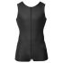 Svenjoyment - Ærmeløs kort herreoverall (sort) - 2XL