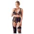 Cottelli Plus Size - Sorteret blondeundertøj-sæt