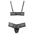 Cottelli Plus Size - bh sæt - blonde - sort
