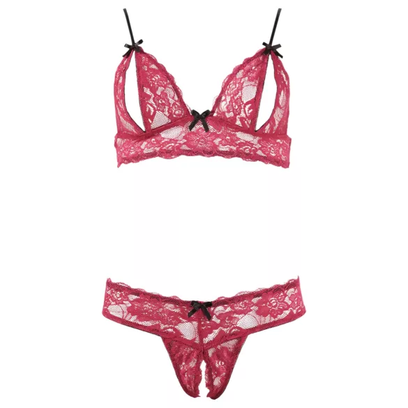 Cottelli - bh sæt - blonde - rød - L