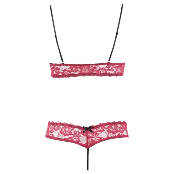 Cottelli - bh sæt - blonde - rød - L