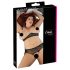 Cottelli Plus - Perle-bh-sæt i sort - XL