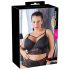 Cottelli Plus Size - stropløs blonde-bh (sort) - 85E