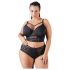 Cottelli Plus Size - stropløs blonde-bh (sort) - 85E