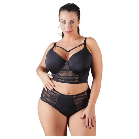 Cottelli Plus Size - stropblonde bh (sort) - 95F