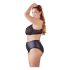 Cottelli Plus Size - Krydsstrop Bh og Trusser (Sort) - 85E/L