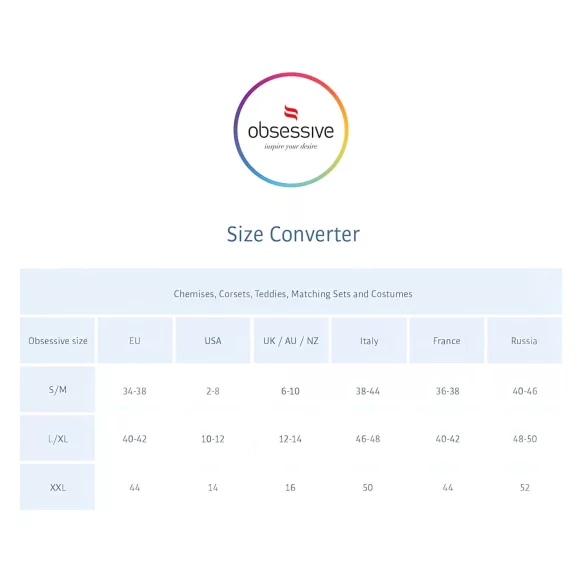 Obsessive Emperita - lingerisæt - broderi - sort