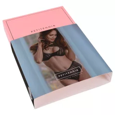 Petite Noir Exclusive - stribet bh-sæt (sort)