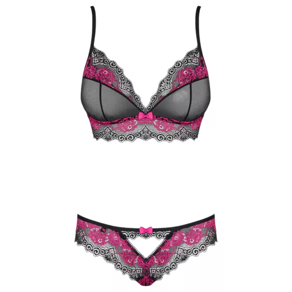 Obsessive Tulia - blondelingerisæt (sort-pink)