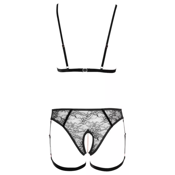Cottelli - bodyharness med kæde - 2 dele - sort