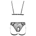 Cottelli - bodyharness med kæde - 2 dele - sort