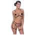 Cottelli - bodyharness med kæde - 2 dele - sort - M
