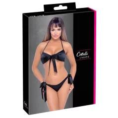 Cottelli - bikini-stil bh-sæt (sort)