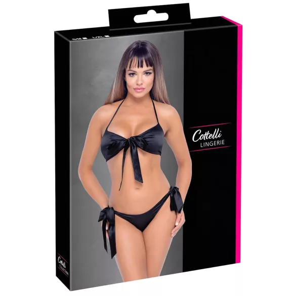 Cottelli - bikini-stil bh-sæt (sort)
