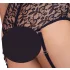 Cottelli Bondage Plus Size - blonde bh-sæt (sort) - 3XL