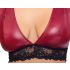 Cottelli Bondage Plus Size - blonde bh-sæt (rød) - 4XL