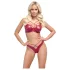 Cottelli Party - bh sæt - skinnende look - rød - 85B/L