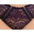 Cottelli Plus Size - gennemsigtigt mønstret bh-sæt (lilla)