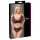 Cottelli Plus Size - gennemsigtigt mønstret bh-sæt (lilla) - 2XL