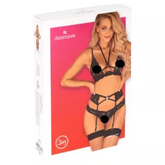 Obsessive Alessya - blondelingeri sæt (sort) - M/L