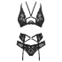 Obsessive Alessya - blondelingeri sæt (sort) - M/L