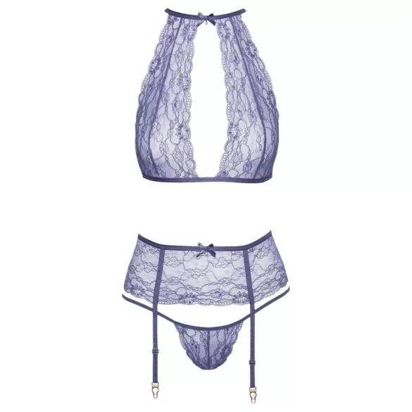 Kissable - blonde undertøjssæt (lilla) - L/XL