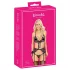 Kissable - pink-lilla broderi bh-sæt (sort) - L/XL