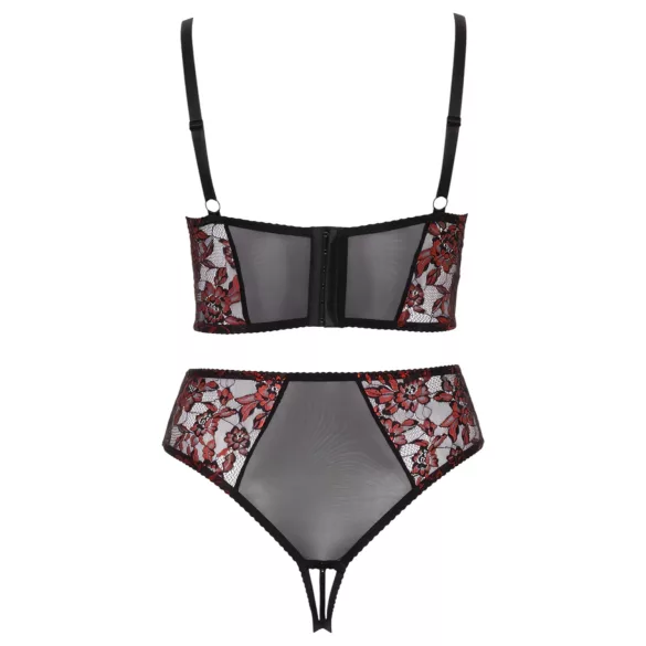 Cottelli Plus Size - bh sæt - rød - store størrelser