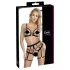 Cottelli - lingerie sæt - 2-delt harness - sort - L