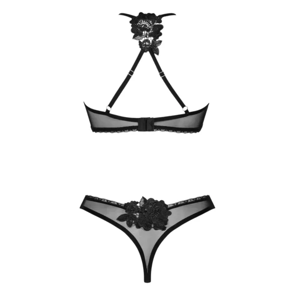 Obsessive Latinesa - bh sæt - blonder - sort - M/L