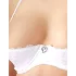 Cottelli - bh sæt med snøre og blonde - hvid - 85C/L