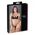 Cottelli - bh med stropper og ringe - tanga - sort - 85C/L