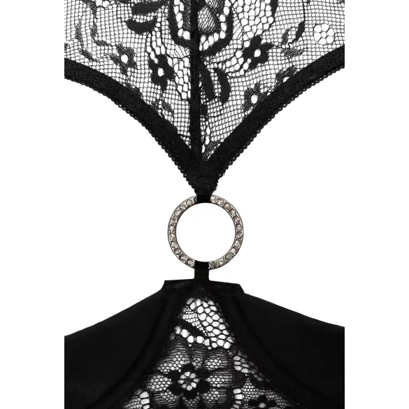 Cottelli - åbent bh-sæt - sort - lingeriesæt - 85B/L