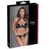 Cottelli - Lingeriesæt med blonde og halterneck (sort) - 85B/L