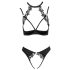 Cottelli - Lingeriesæt med blonde og halterneck (sort) - 85B/L