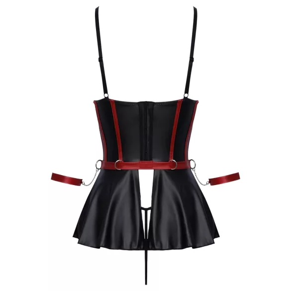 Cottelli Bondage - bondage sæt med håndjern - blank sort - 80B/M