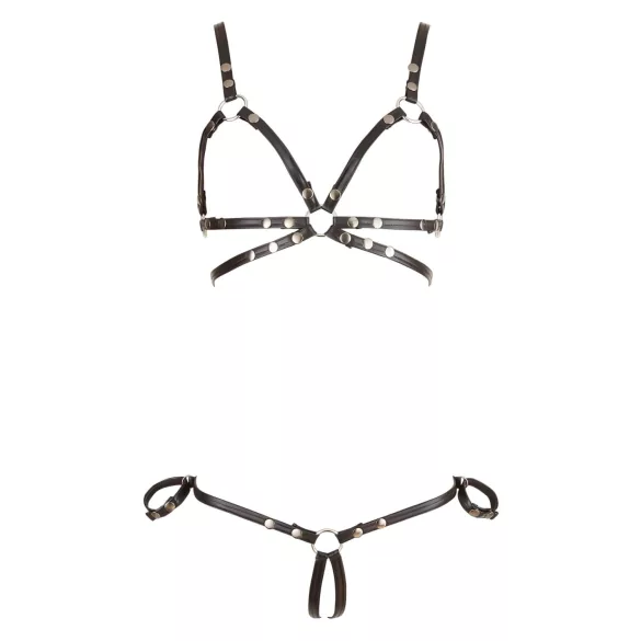 Cottelli Bondage - bondage kropssele bikini - blank sort
