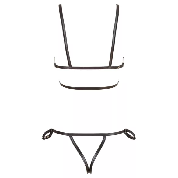 Cottelli Bondage - bondage kropssele bikini - blank sort - L