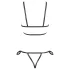 Cottelli Bondage - bondage kropssele bikini - blank sort - L