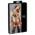 Cottelli Bondage - bondage kropssele bikini - blank sort - XL